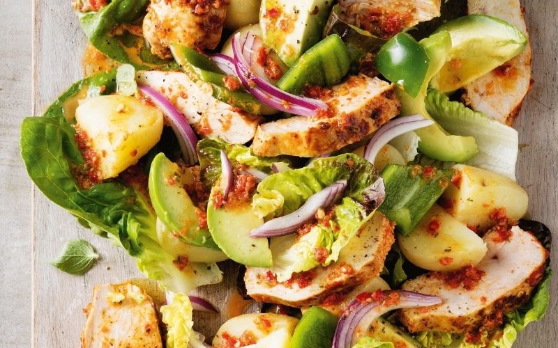 10 công thức chế biến salad ức gà ngon hết nấc cho người eat clean - Ảnh 5