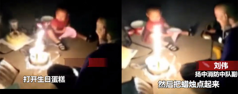 Tiệc sinh nhật của bé 2 tuổi bên ngoài đám cháy khiến nhiều người cảm động - Ảnh 2