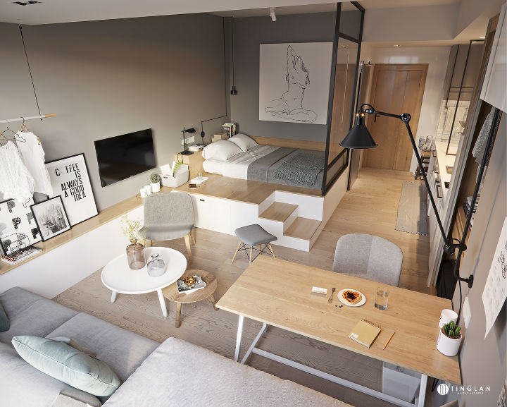 Ý tưởng thiết kế căn hộ kiểu studio 25m² nhỏ xinh, chất ngất ai nhìn cũng mê tít - Ảnh 4