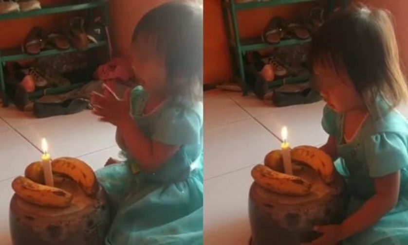 Bé gái 3 tuổi và chiếc bánh sinh nhật đặc biệt khiến cả mạng xã hội rơi nước mắt - Ảnh 1