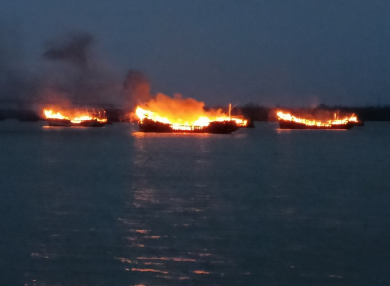 Nguyên nhân ban đầu của vụ cháy 8 tàu và phương tiện du lịch trên biển Cửa Đại - Ảnh 1