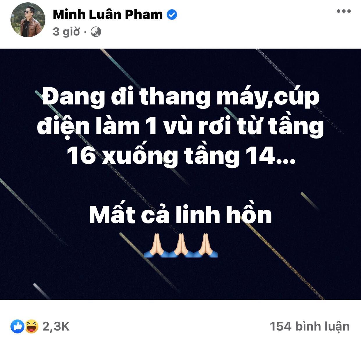 Nam tài tử nổi tiếng màn ảnh Việt 'mất cả hồn vía' khi gặp sự cố thang máy, rơi từ tầng 16 xuống - Ảnh 2