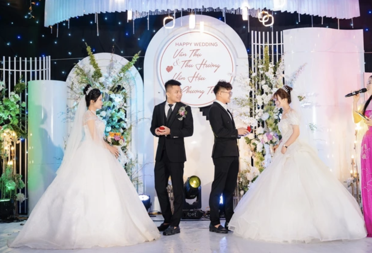 'Độc lạ' đám cưới ở Phú Thọ: Hai anh em ruột cưới cùng một ngày, phụ huynh ban đầu e ngại, sau lại đồng ý vì lý do này - Ảnh 1