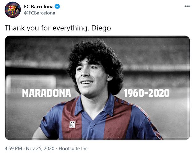 Các siêu sao thế giới tiếc thương huyền thoại Maradona: Vua bóng đá Pele hẹn chơi bóng cùng 'Cậu bé vàng' trên thiên đàng - Ảnh 6