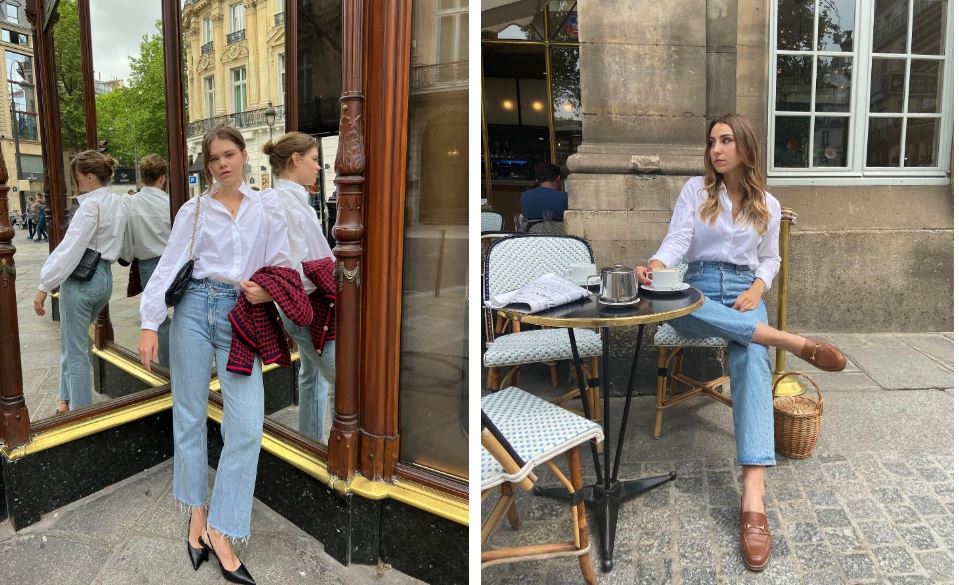 Phụ nữ Pháp thường mặc quần jeans với 5 mẫu áo để trông thật trẻ trung, sang xịn mịn - Ảnh 4