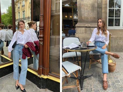 Phụ nữ Pháp thường mặc quần jeans với 5 mẫu áo để trông thật trẻ trung, sang xịn mịn