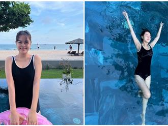Phạm Quỳnh Anh gia nhập hội bikini khoe dáng sau 9 tháng sinh nở