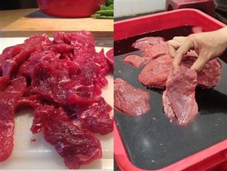 Mẹo chọn thịt bò tươi ngon, tránh mua nhầm bò ôi, thịt lợn giả bò tẩm màu độc hại