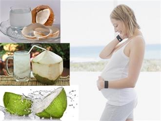 Có nên uống nước dừa khi mang thai hay không?