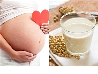 Mẹ bầu 3 tháng đầu uống sữa đậu nành được không?