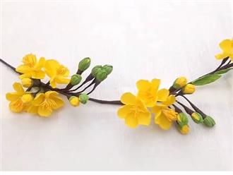 Hướng dẫn cách làm hoa mai handmade tuyệt đẹp tại nhà, đơn giản dễ làm
