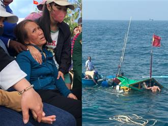 Vụ chìm tàu cá tại Quảng Ngãi khiến 1 người chết, 2 người mất tích: Người thân ngã quỵ khi nghe tin dữ