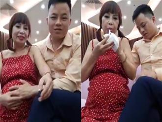 Cô dâu 62 tuổi xuất hiện với bụng bầu "vượt mặt", chính thức trả lời về thông tin mang thai với chồng trẻ