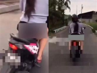 Người phụ nữ chạy mô tô cực ngầu nhưng lại cố tình để lộ phần nhạy cảm bị cảnh sát truy lùng
