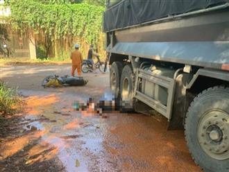 Đồng Nai: Va chạm trên đường, hai người chạy xe máy chết thảm dưới bánh xe ben 