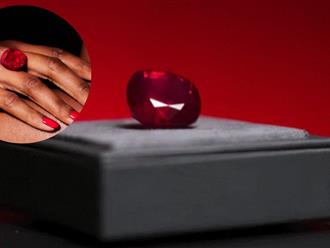 Chiêm ngưỡng viên hồng ngọc 55,22 carat lớn nhất thế giới, trị giá hơn 817 tỷ đồng 