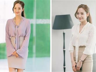 Kiểu áo ''ruột'' của các "nữ hoàng công sở" màn ảnh Hàn: Phom dáng đơn giản, phối với chân váy hay quần đều cực xinh