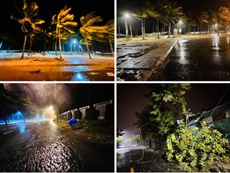Hãi hùng cảnh bão NORU áp sát bãi biển Cửa Đại lúc 1h sáng, toàn TP Hội An mất điện