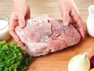 Chia thịt thành nhiều phần nhỏ bỏ tủ lạnh ăn dần, nhưng bạn đã thật sự biết cách rã dông đúng cách chưa?