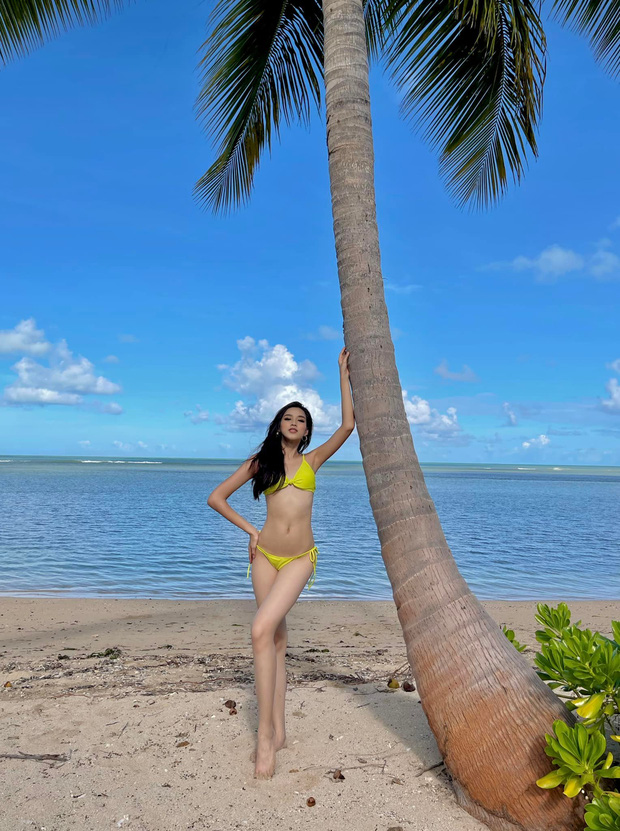 Đỗ Hà diện bikini khoe body cực nuột bên bờ biển trong vắt của Puerto Rico - Ảnh 3